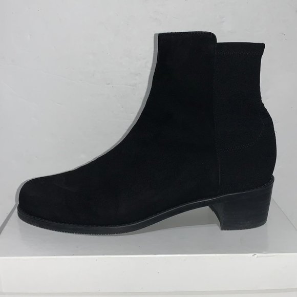 Stuart Weitzman Reserve Boot Black Suede Sz 8.5 M - Picture 3 of 8